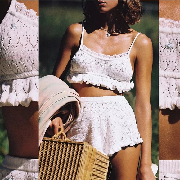 🤍💐 SET - for love and lemons charleton cardigan + top - Picture 10 of 10